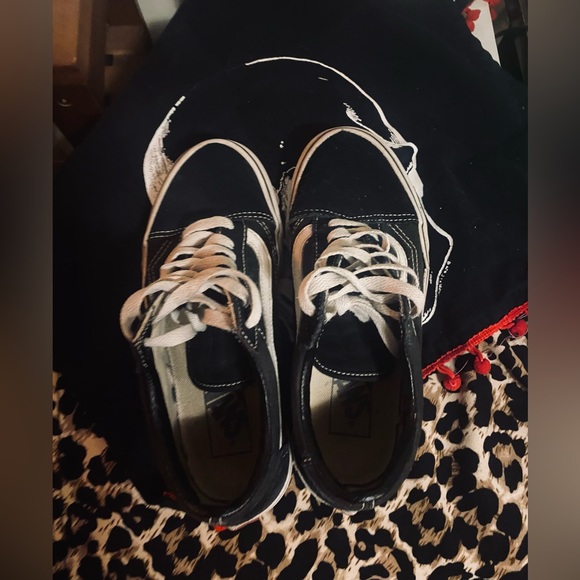 Vans Sk8-Lo Black & White Skate Shoes, size 6 - Picture 4 of 9